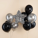 Пиньята складная, Звезда, Серебро, Металлик, 45*45*8 см, 1 шт. в упак. , 6234035-BX