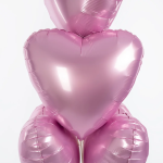 Шар (19''/48 см) Сердце, Мистик, Фламинго, Сатин, 1 шт., 758168