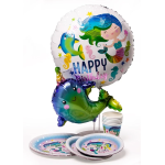 Шар с клапаном (16''/41 см) Мини-фигура, Сказочный нарвал, 1 шт., 180798