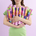 Пневмохлопушка (12/30 см), Макарунс, Круги тишью, Ассорти, 1 шт., 723034