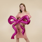 Шар (36''/91 см) Фигура, Изящный Бант (надув воздухом), Фуше, 1 шт. в уп., 27031P