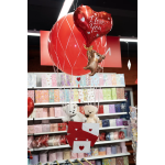 Шар (33''/84 см) Фигура, Мишка с сердцем, 1 шт. в уп., 23944P