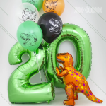 Шар (40''/102 см) Цифра, 2, Зеленый, 1 шт. в уп., 032GR-P