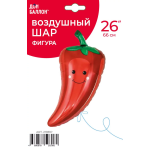 Шар (26''/66 см) Фигура, Перчик Чили, Красный, 1 шт. в уп., 21981P