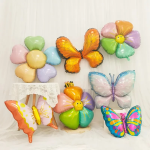 Шар (39''/99 см) Цветок, Ромашка с пчелкой (надув воздухом), Разноцветный, 1 шт., 23625