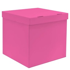 Коробка для воздушных шаров Розовый, 60*60*60 см, 1 шт. , КВШ06