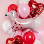 Шар (33''/84 см) Фигура, Пудель, Розовый, 1 шт. в уп., 23572