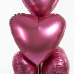 Шар (19''/48 см) Сердце, Мистик, Гранат, Сатин, 1 шт., 758243