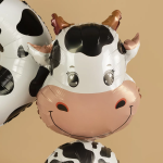 Шар (22''/56 см) Фигура, Голова, Милая Корова, 1 шт., 901874