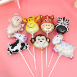 Шар с клапаном (17''/43 см) Мини-фигура, Поросенок, 1 шт., 17197