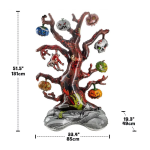 Шар 3D (51''/130 см) Фигура на подставке, Дерево на Хэллоуин, 1 шт. в уп., 24366