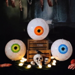 Шар 3D (22''/56 см) Сфера, Хэллоуин, Глаз Монстра, Красный, 1 шт., 23505