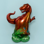 Шар 3D (50''/127 см) Фигура на подставке, Динозавр Тираннозавр, 1 шт. в уп., 19794