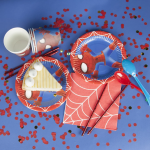 Конфетти купаж, Круг, фольга и тишью, Красно-золотой микс, Металлик, 1 см, 50 г., 6015313