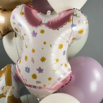 Шар (24''/61 см) Фигура, Боди для малышки девочки, 1 шт., 23493