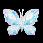 Шар (38''/97 см) Фигура, Бабочка (надув воздухом), Жемчужный, Хамелеон, 1 шт. в уп., 24989