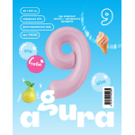 Шар (40''/102 см) Цифра, 9 Slim, Зефирный, 1 шт. в уп., 942282