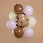 Шар (22''/56 см) Фигура, Капибара с ромашкой, 1 шт., 26798