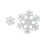 Декоративное украшение Снежинки Пушинки, 4 и 10 см, Белый, 11 шт., 6230830