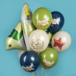 Шар (41''/104 см) Фигура, Военный самолет, Камуфляж, Сатин, 1 шт. в уп., 23943P