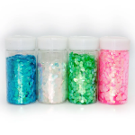 Конфетти фольга Шестиугольники, Зеленый, Перламутр, 0,4 см, 150 г., 615125