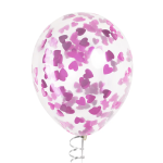 Конфетти фольга Сердце, Розовый, Металлик, 2,5 см, 50 г., 6015326