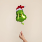 Шар с клапаном (15''/38 см) Мини-фигура, Новогодний монстрик, 5 шт. в уп., 26846