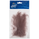 Перья, Премиум, Ретро Какао, 12-15 см, 30 шт., 6015545