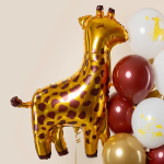 Шар (45''/114 см) Фигура, Жираф, Золото, 1 шт., 19668
