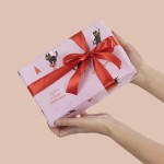 Упаковочная бумага 80гр (0,7*1 м) Амуры Ля-Муры (котики), Розовый, 10 шт., 2050714