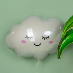 Шар (27''/69 см) Фигура, Облако, Белый, 1 шт., 901842