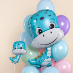 Шар (15''/38 см) Мини-фигура, Динозаврик, 1 шт., 943104