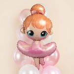 Шар (46''/117 см) Фигура, Балерина, 1 шт., 901956