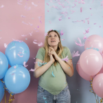 Пневмохлопушка (12/30 см), Гендер Пати, Сынок или Дочка?, Перья, Розовый, 1 шт., 823185