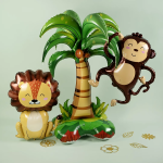 Шар (35''/89 см) Фигура, Веселая обезьянка, 1 шт. в уп., 23539P