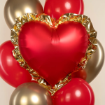 Шар (29''/74 см) Сердце, Гламур, Красный, 1 шт., 27750