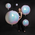 Шар 3D (10''/25 см) Мини-сфера, Жемчужный, Хамелеон, 1 шт. в уп., 24949