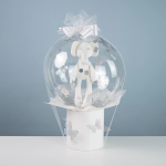 Шар (22''/56 см) Сфера, Deco Bubble (синяя упаковка), широкий клапан, Прозрачный, Кристалл, 5 шт. в , 550185