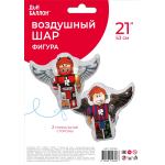 Шар (21''/53 см) Фигура, Блоки, Крылатый герой, 1 шт. в уп., 23115P