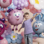 Шар (39''/99 см) Фигура, Смешарики, Бараш, 1 шт. в уп., 515117