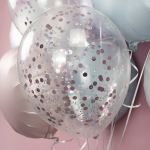 Конфетти фольга Круг, Розовый, Хром, 1 см, 50 г., 6015420