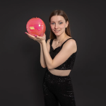 Шар 3D (10''/25 см) Мини-сфера, Розовый, Хамелеон, 1 шт. в уп., 26130