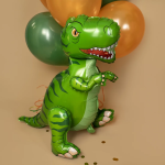 Шар (28''/71 см) Фигура 3D, Динозавр Тираннозавр, Зеленый, 1 шт. в уп., 26073