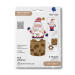 Шар (28''/71 см) Фигура 3D, Дед Мороз, 1 шт. в уп., GS70023-P