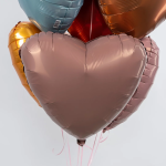 Шар (19''/48 см) Сердце, Мокко, 1 шт., 940639