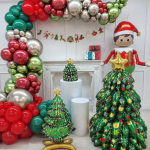 Шар (51''/130 см) Фигура 3D, Новогодняя елка, Зеленый, 1 шт. в уп., 23797