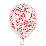 Конфетти фольга Круг, Красный, Металлик, 1 см, 50 г., 6015212