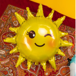 Шар (31''/79 см) Фигура, Солнце, 1 шт. в уп., 23278P