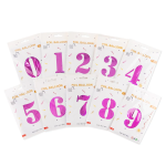 Шар (40''/102 см) Цифра, 8, Фуше, Металлик, 1 шт. в уп., 24228