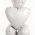 Шар (19''/48 см) Сердце, Мистик, Пудра, Сатин, 1 шт., 222148